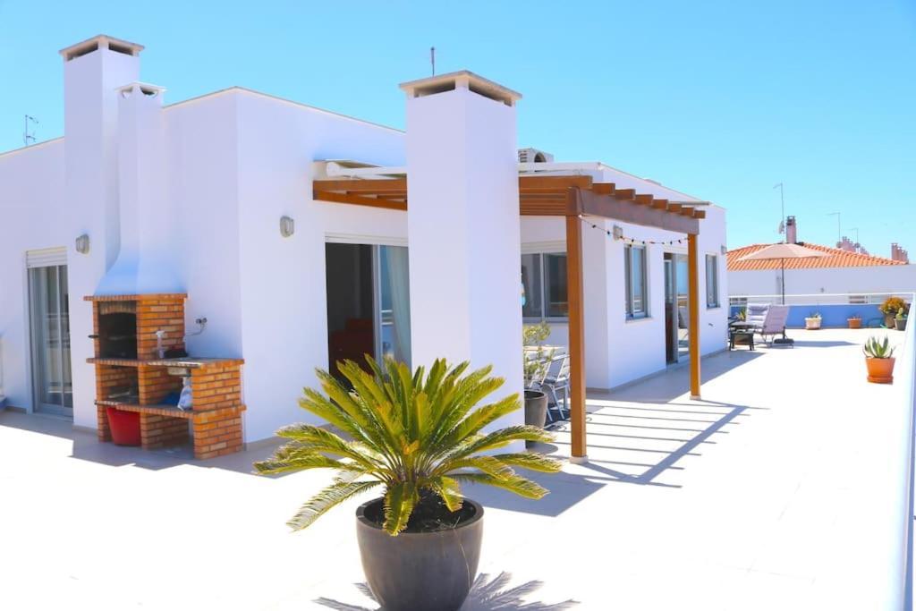 Sitio Penthouse - Big Terrace With Sea View & Bbq Villa Nazaré Exterior photo